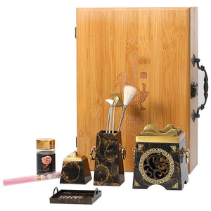 Brass Incense Burner Kit Gift Box