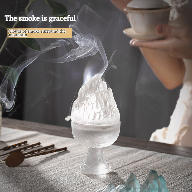 Transparant Color Censer Incense Burner Holder