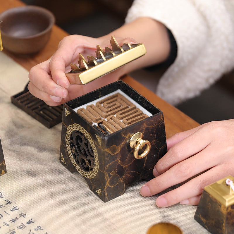 Brass Incense Burner Kit Gift Box