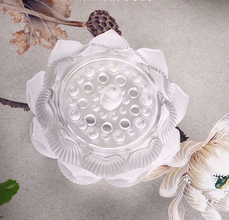 Relaxing Lotus Glazed Incense Burner Censer