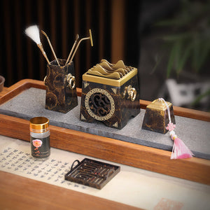 Brass Incense Burner Kit Gift Box