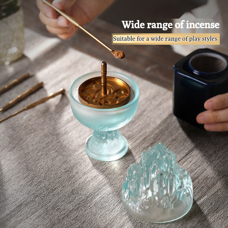 Transparant Color Censer Incense Burner Holder