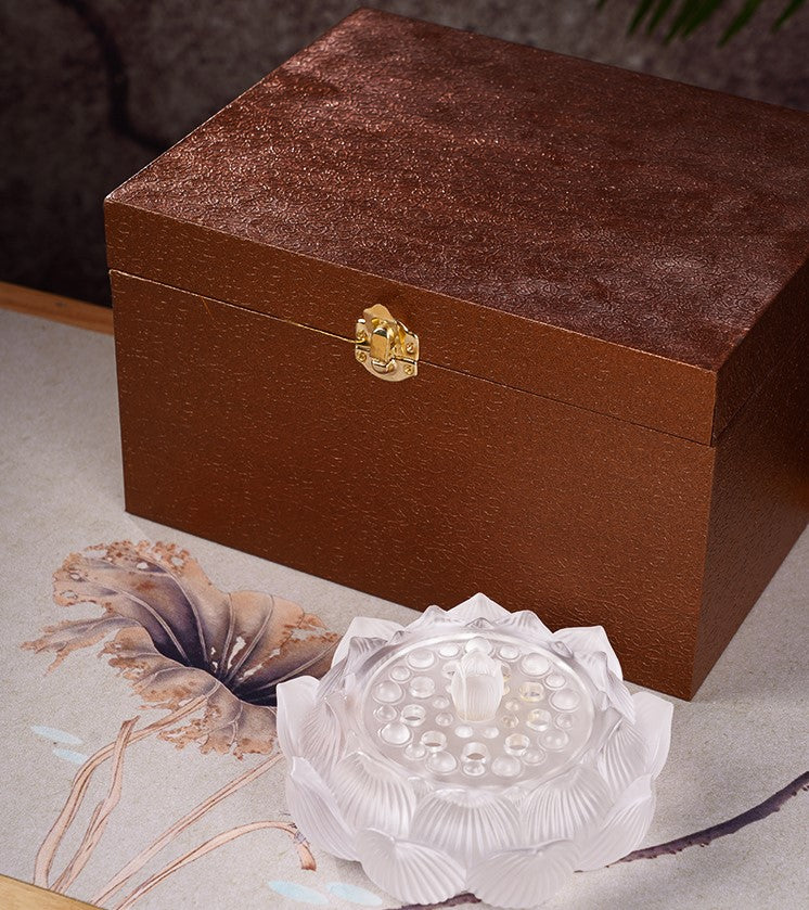 Relaxing Lotus Glazed Incense Burner Censer