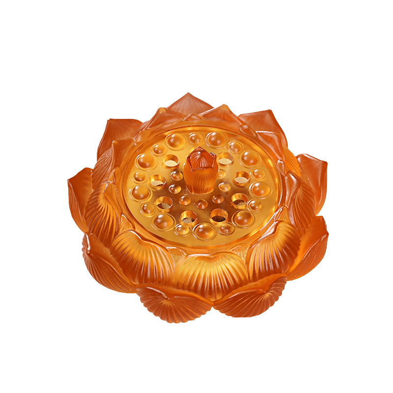 Relaxing Lotus Glazed Incense Burner Censer