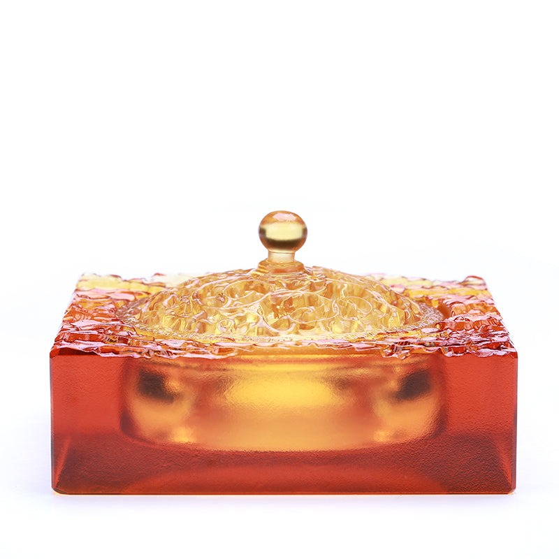 Square Antique Glazed Incense Burner